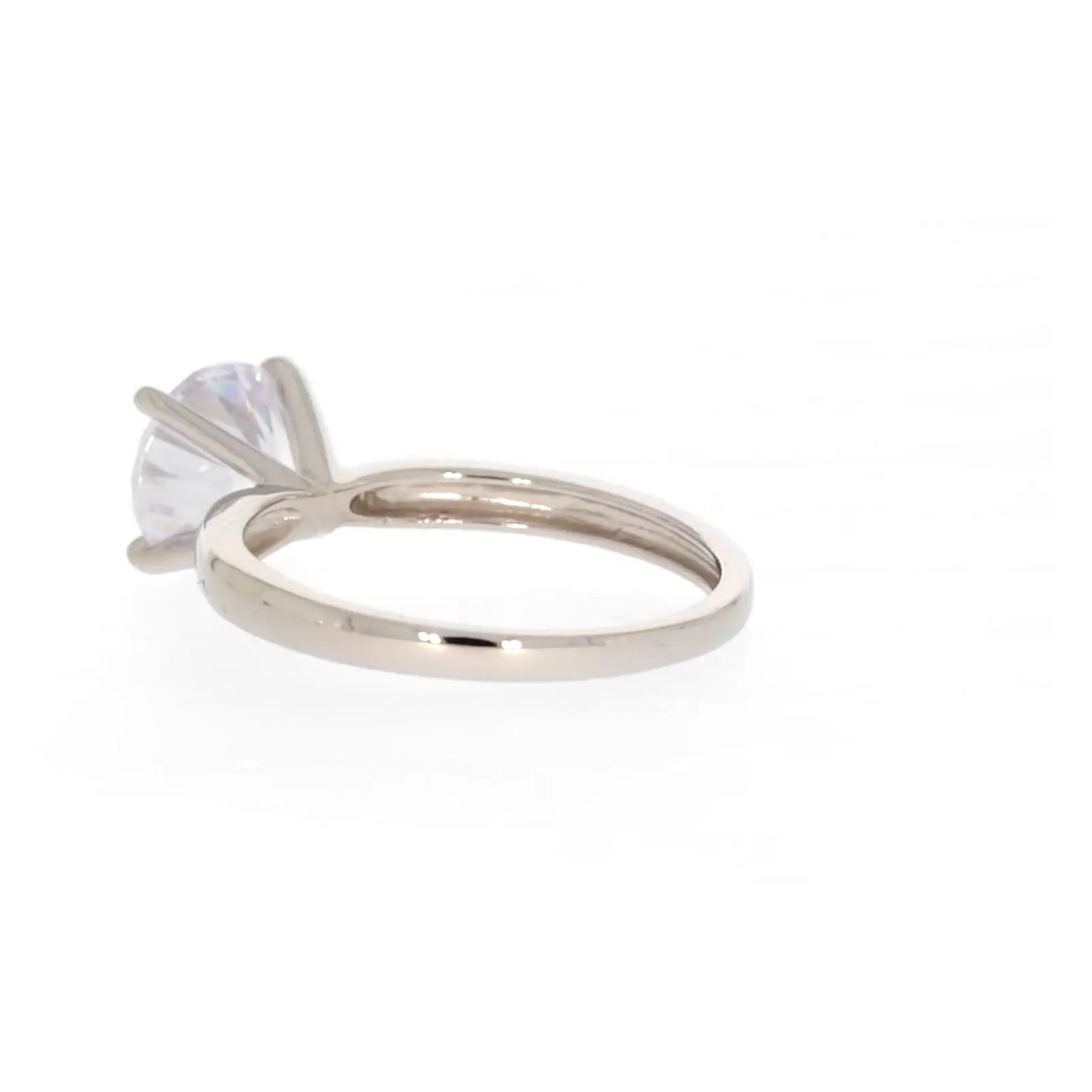 Sterling Silver Cubic Zirconia Solitaire Ring