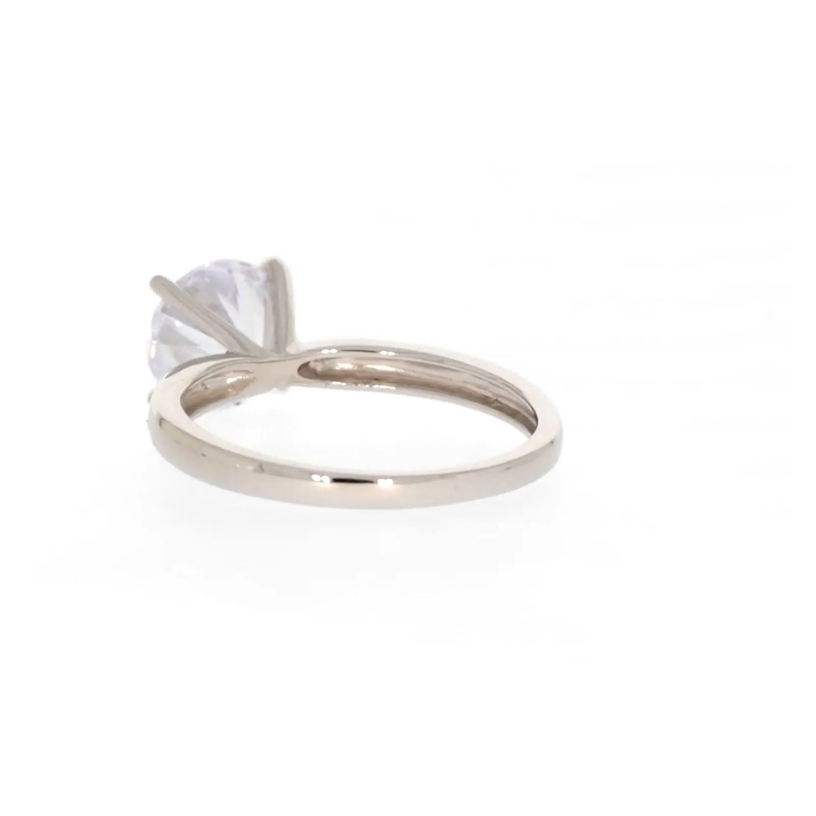 Sterling Silver Cubic Zirconia Solitaire Ring