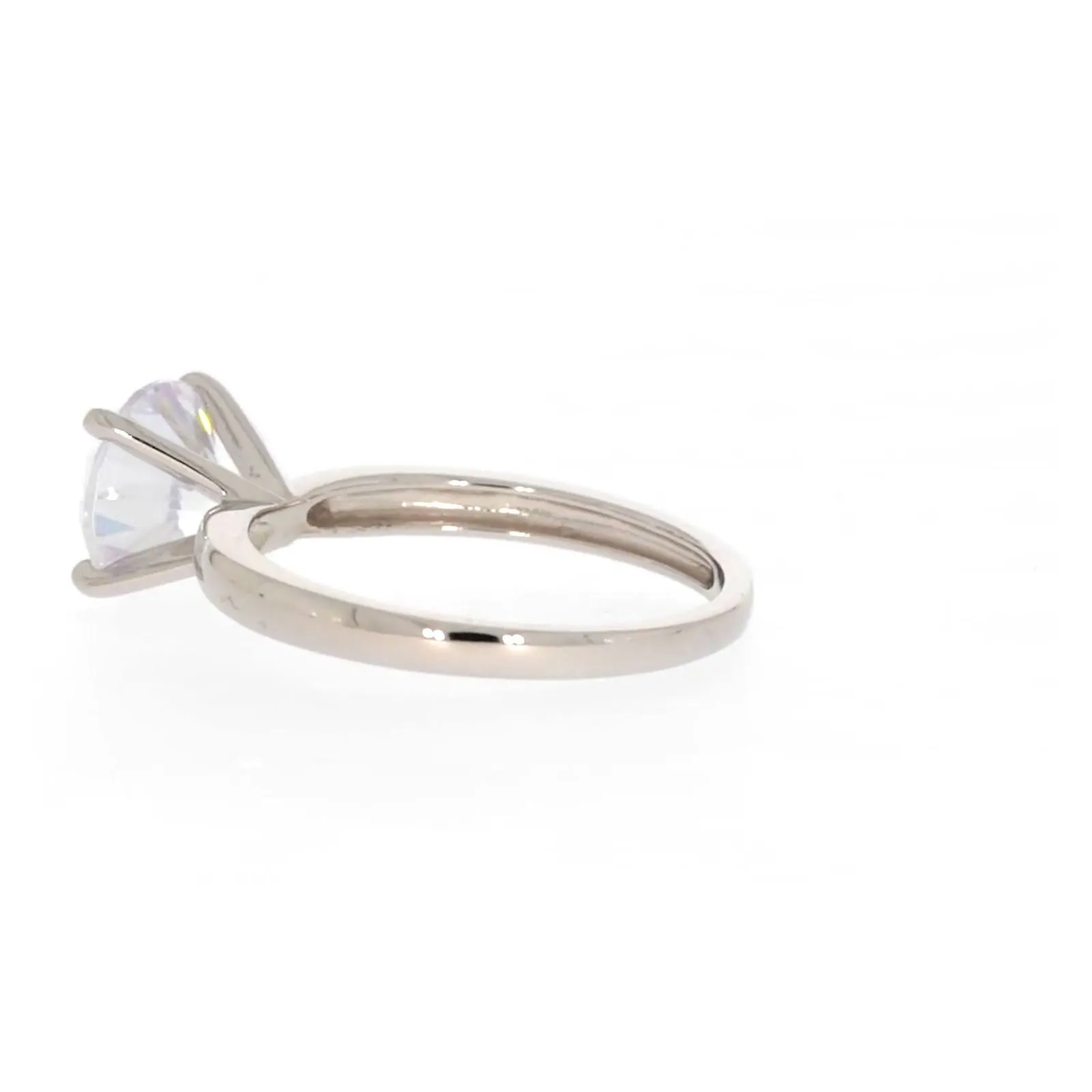 Sterling Silver Cubic Zirconia Solitaire Ring