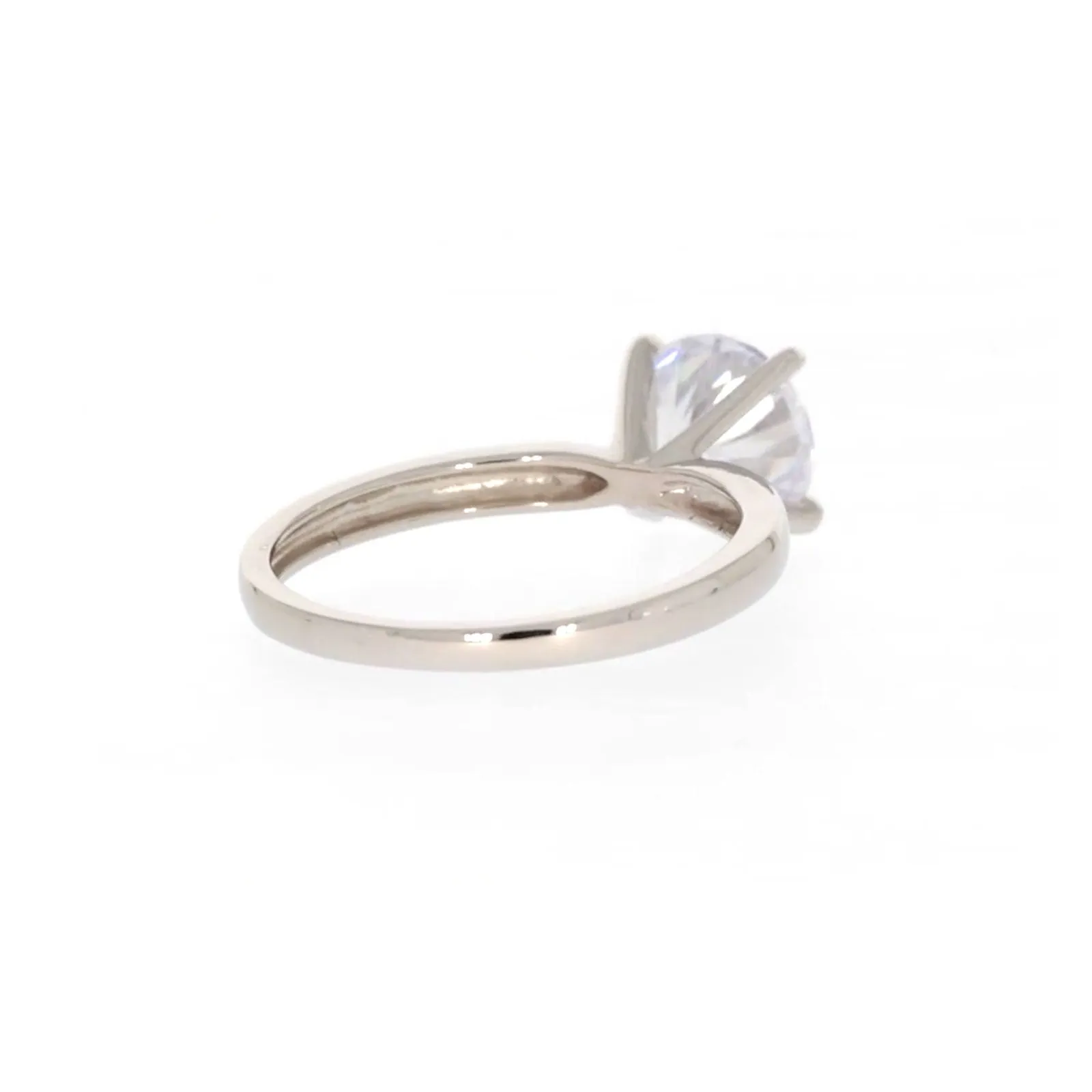 Sterling Silver Cubic Zirconia Solitaire Ring