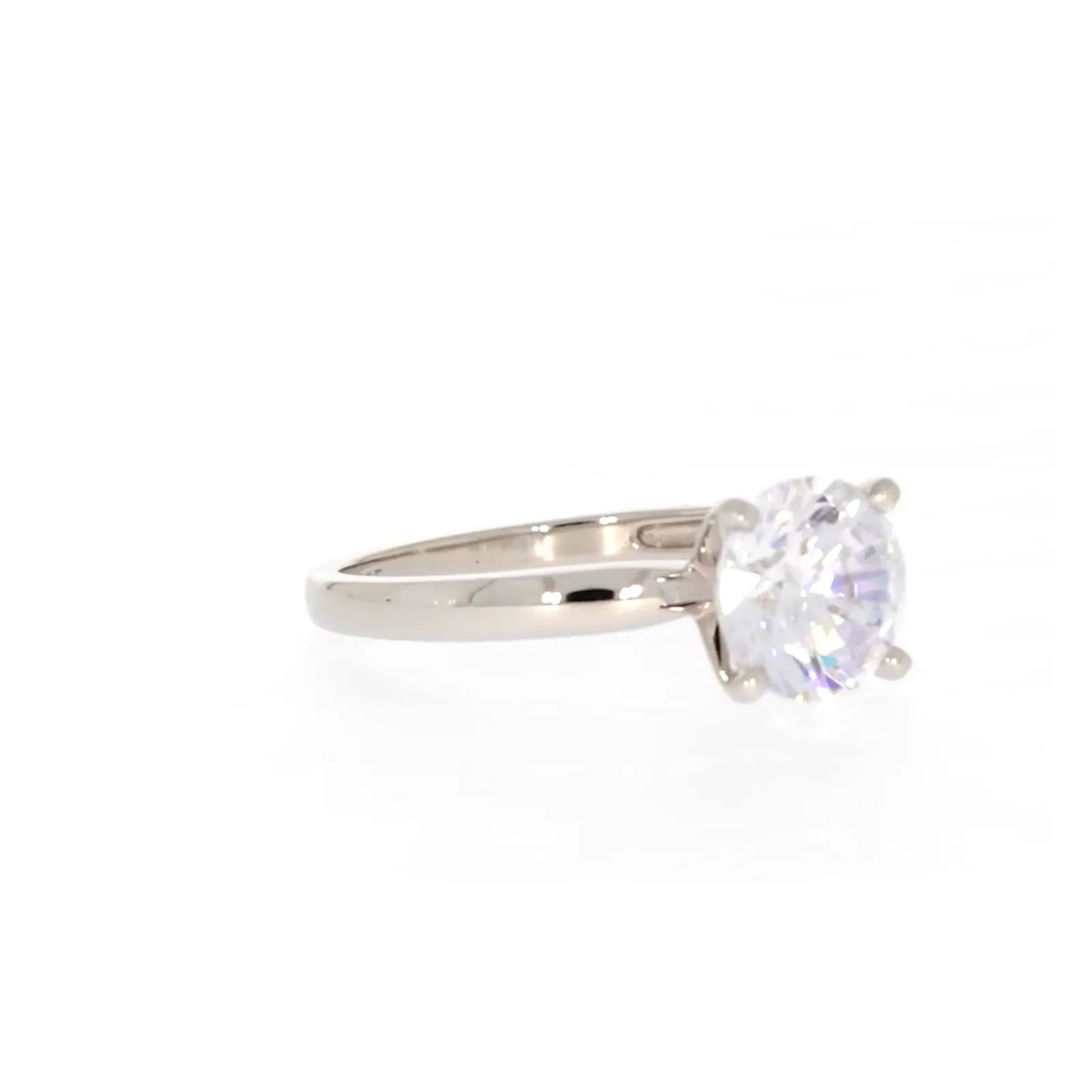 Sterling Silver Cubic Zirconia Solitaire Ring