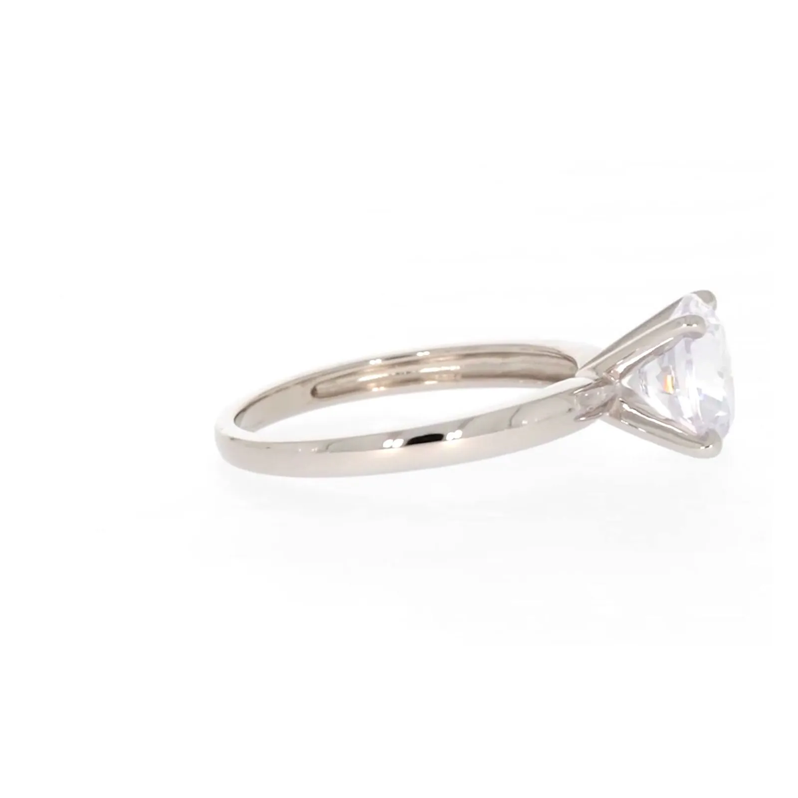 Sterling Silver Cubic Zirconia Solitaire Ring