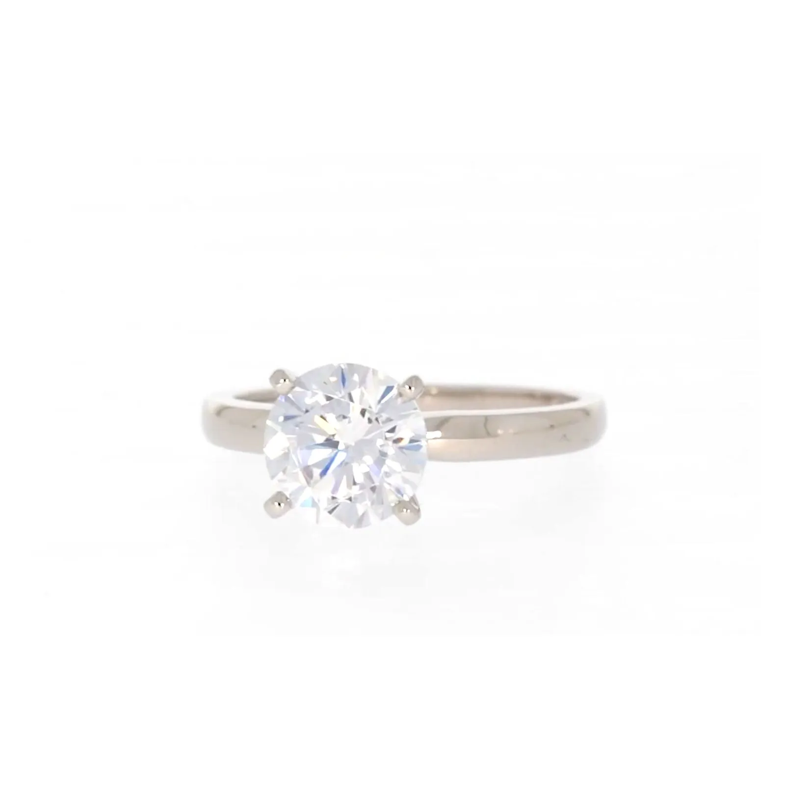 Sterling Silver Cubic Zirconia Solitaire Ring