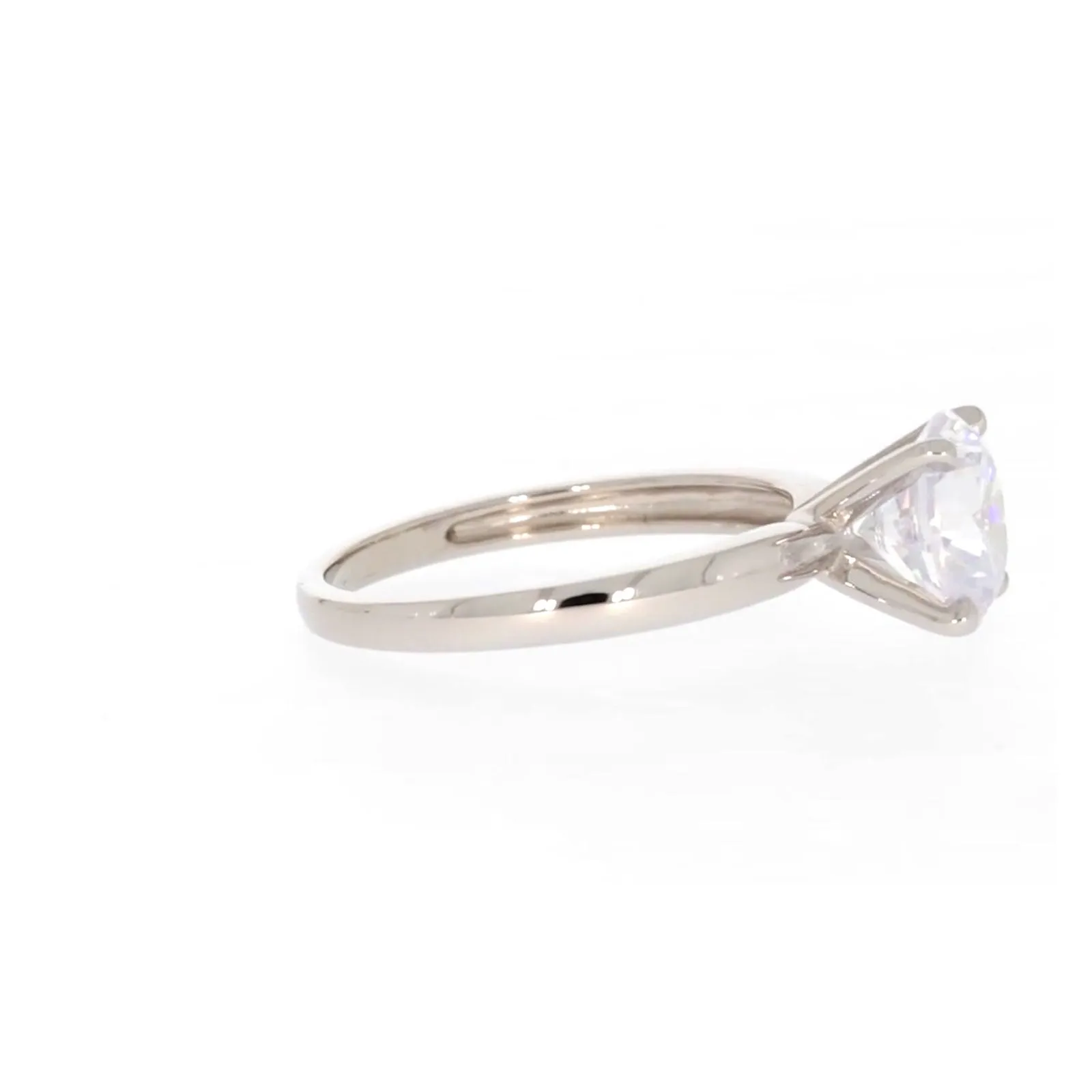 Sterling Silver Cubic Zirconia Solitaire Ring