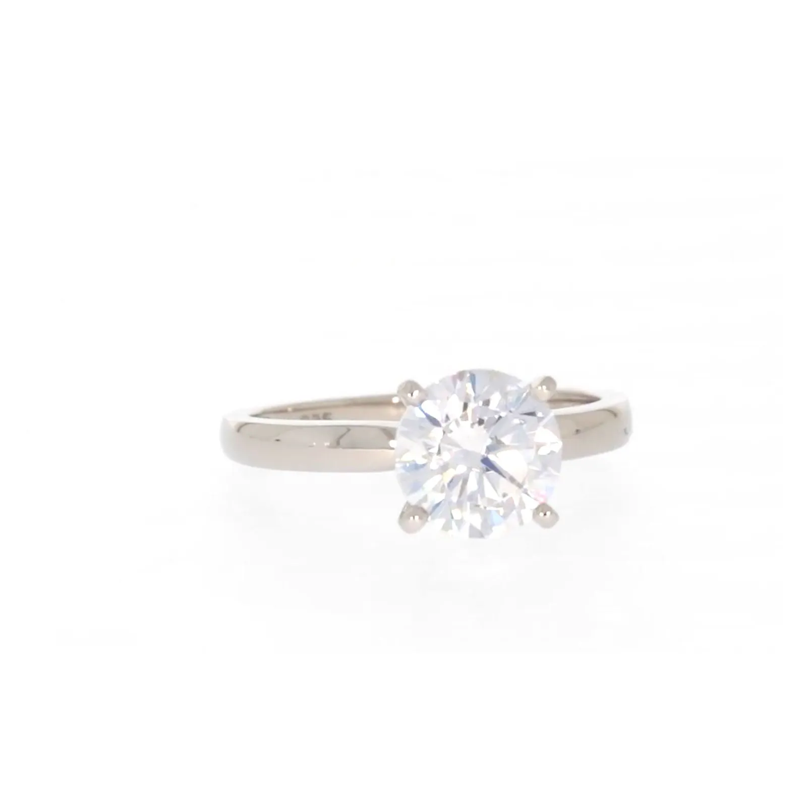 Sterling Silver Cubic Zirconia Solitaire Ring