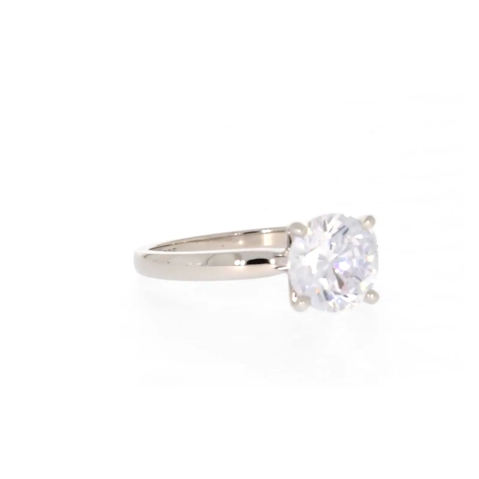 Sterling Silver Cubic Zirconia Solitaire Ring