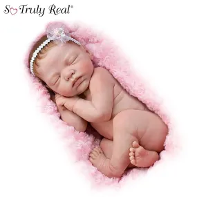 The Ashton-Drake Galleries Bundle Of Love Newborn Baby Doll Truly Real® Permanently Sculpted Pose Weighted Hand-painted By Marita Winters 11.25-inches