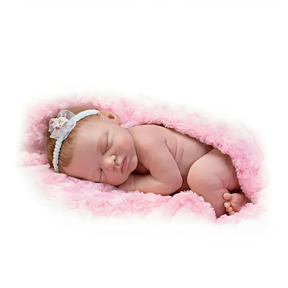 The Ashton-Drake Galleries Bundle Of Love Newborn Baby Doll Truly Real® Permanently Sculpted Pose Weighted Hand-painted By Marita Winters 11.25-inches