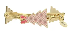 The Pink Gingham Tree Bangle Bracelet