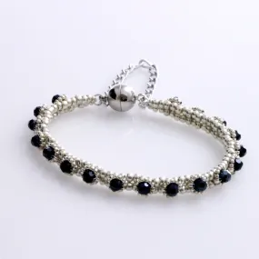 Timeless Beauty - Beaded Tennis Bracelet | (KJ-266B) Handmade Bracelet