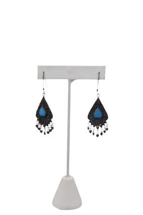 Turquoise & Sterling Earrings 1960s