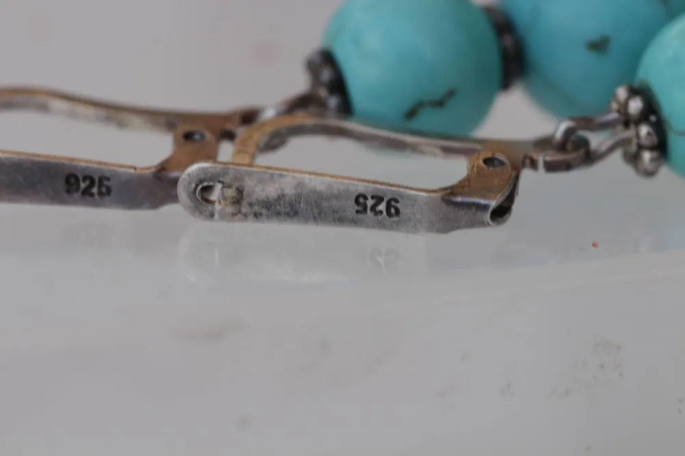 TURQUOISE BEADS EARRINGS