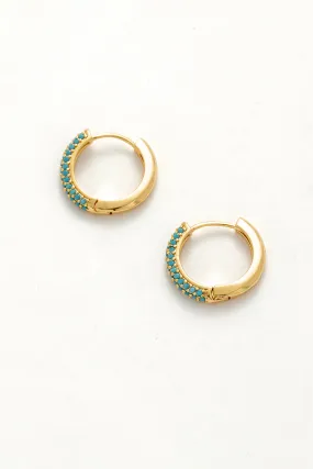Turquoise Bliss Hoop Earrings
