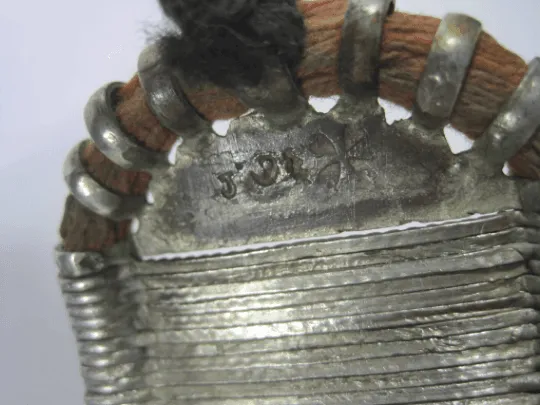 Vintage Silver Bazuband Bracelet from Rajasthan, India