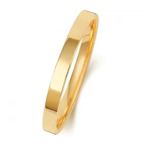 Wedding Band  9K Flat Court 2mm-1.40 Wedding  Ring W121M