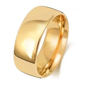Wedding Band 9K Slight Court 8 mm-1.8 Wedding  Ring W118H