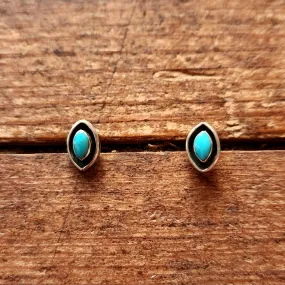 Zuni Turquoise Post Earrings